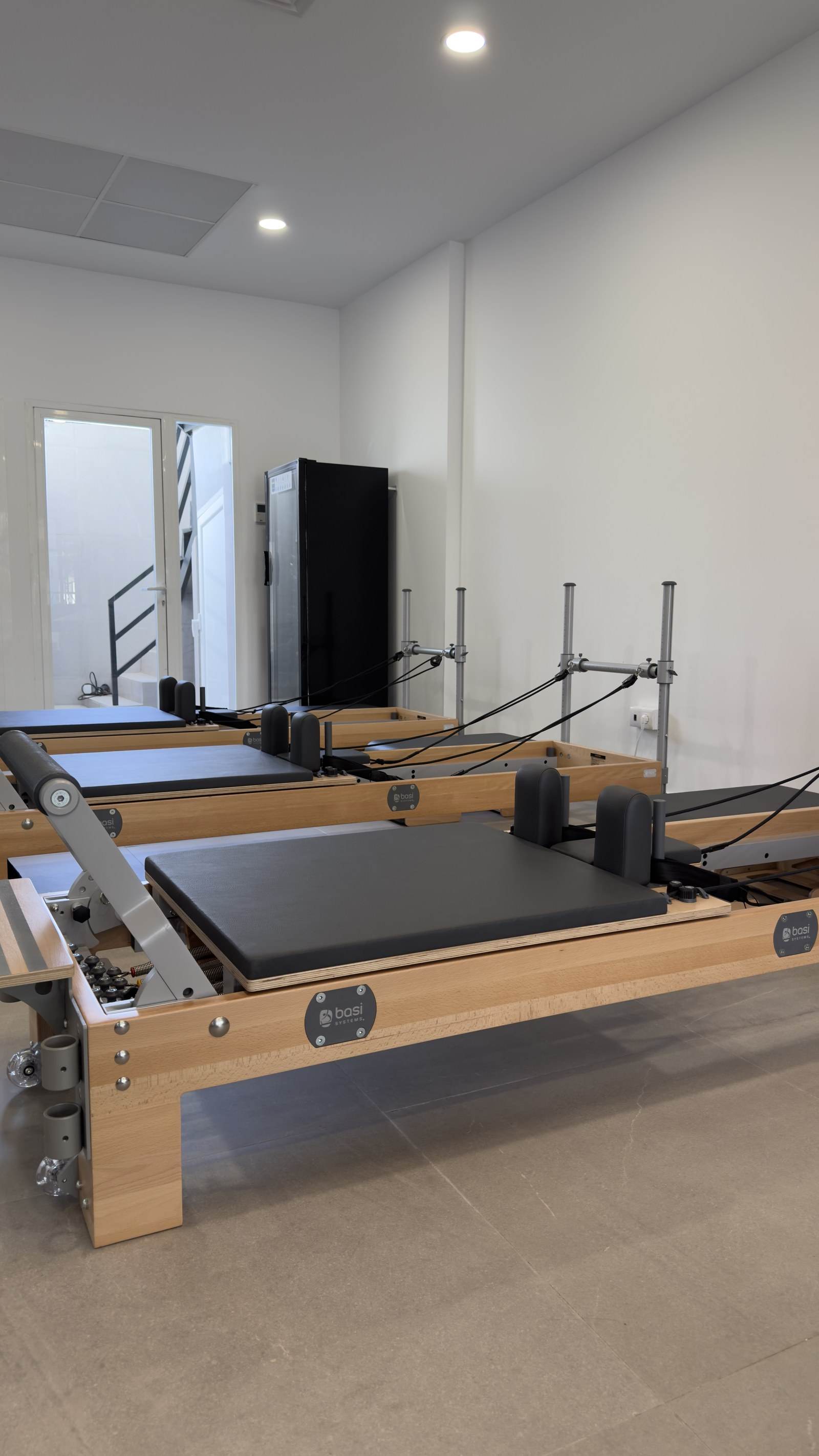 Wooden BASI Systems Reformer with springs and footbar